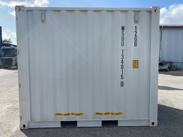 Container 10 pies Blanco Crema RAL 9001 - Depósito Externo