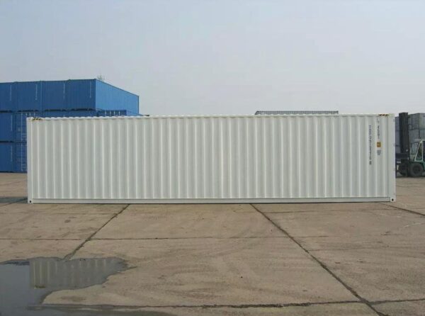 Container Marítimo 40 pies High Cube Blanco RAL 9010
