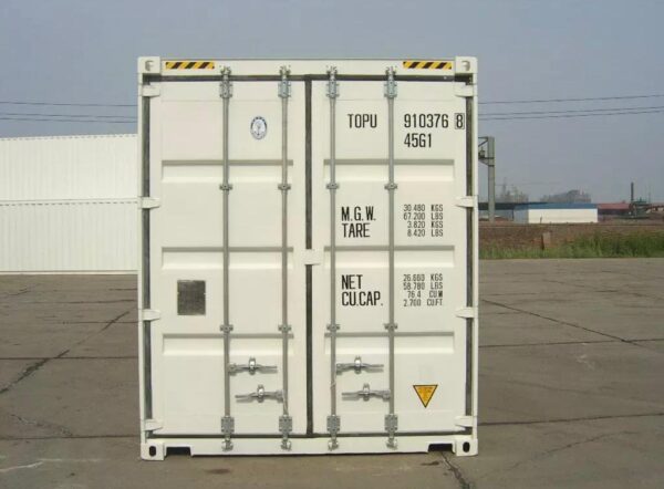 Container Marítimo 40 pies High Cube Blanco RAL 9010