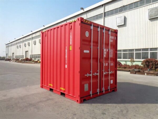 Container One-Way 10' HC Rojo RAL 3020 - Alta Calidad