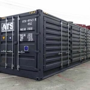 Container Negro 40 pies HC Abertura Lateral Total 9'6"