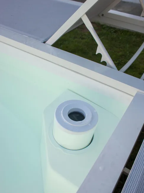 Piscina Mariposa GRE con Tumbonas Integradas
