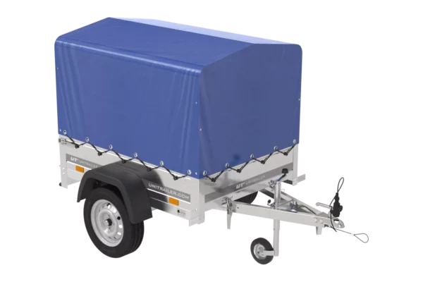 Remolque Basculante 150 KIPP 150x106 cm con Lona Alta Azul