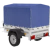 Remolque Basculante 150 KIPP 150x106 cm con Lona Alta Azul