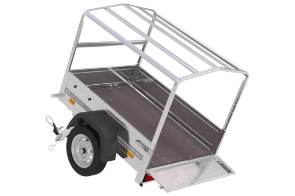 Remolque Basculante 150 KIPP 150x106 cm con Lona Alta Azul
